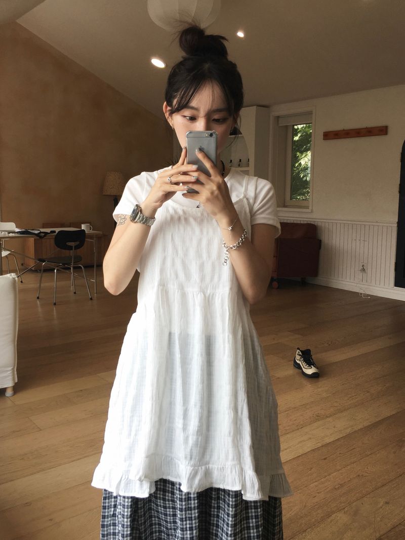 RITCORE(リットコア)の「Mellow Back Ribbon Onepiece (2c) (Dresses)」