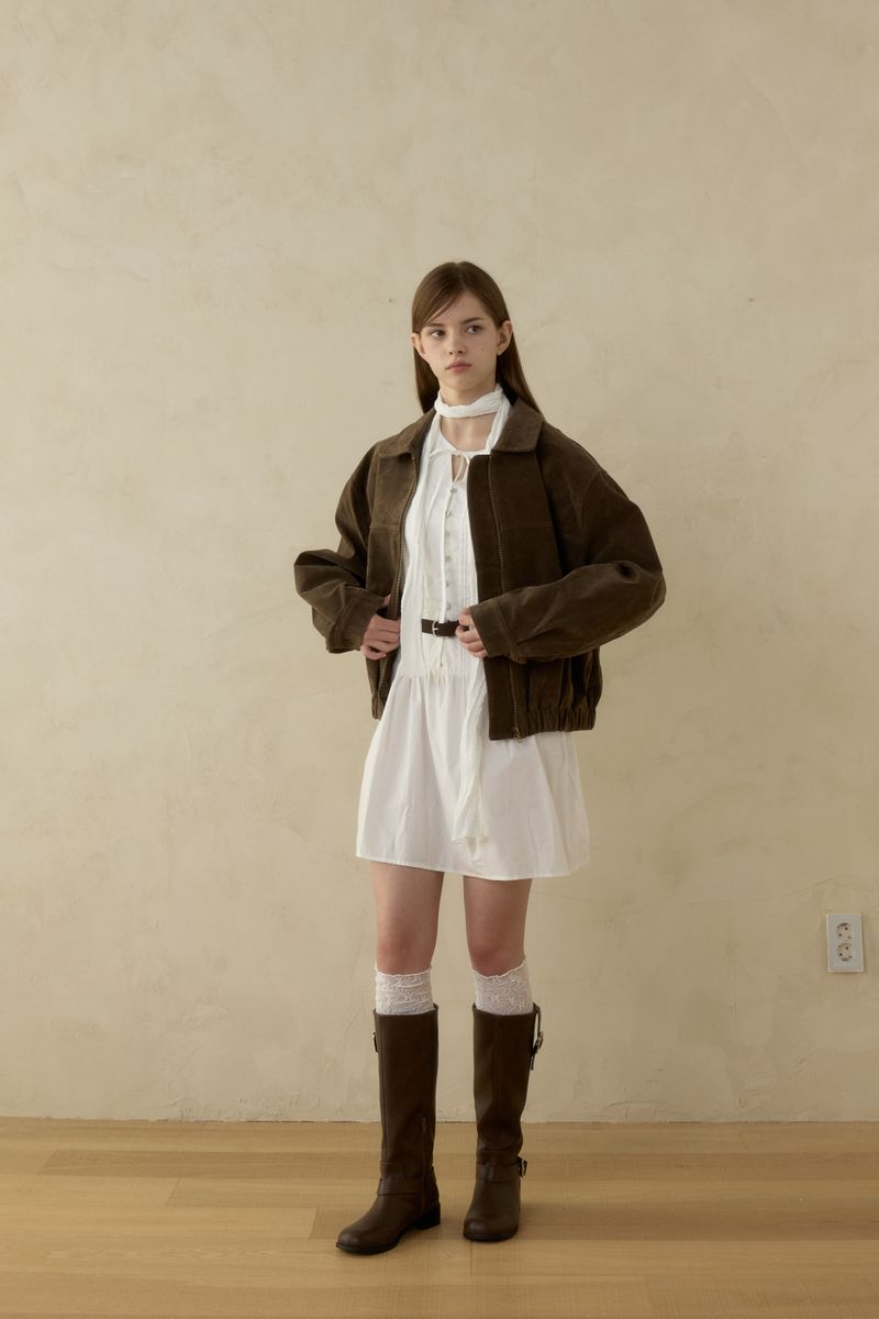 MEADOW PINTUCK RIBBON DRESS