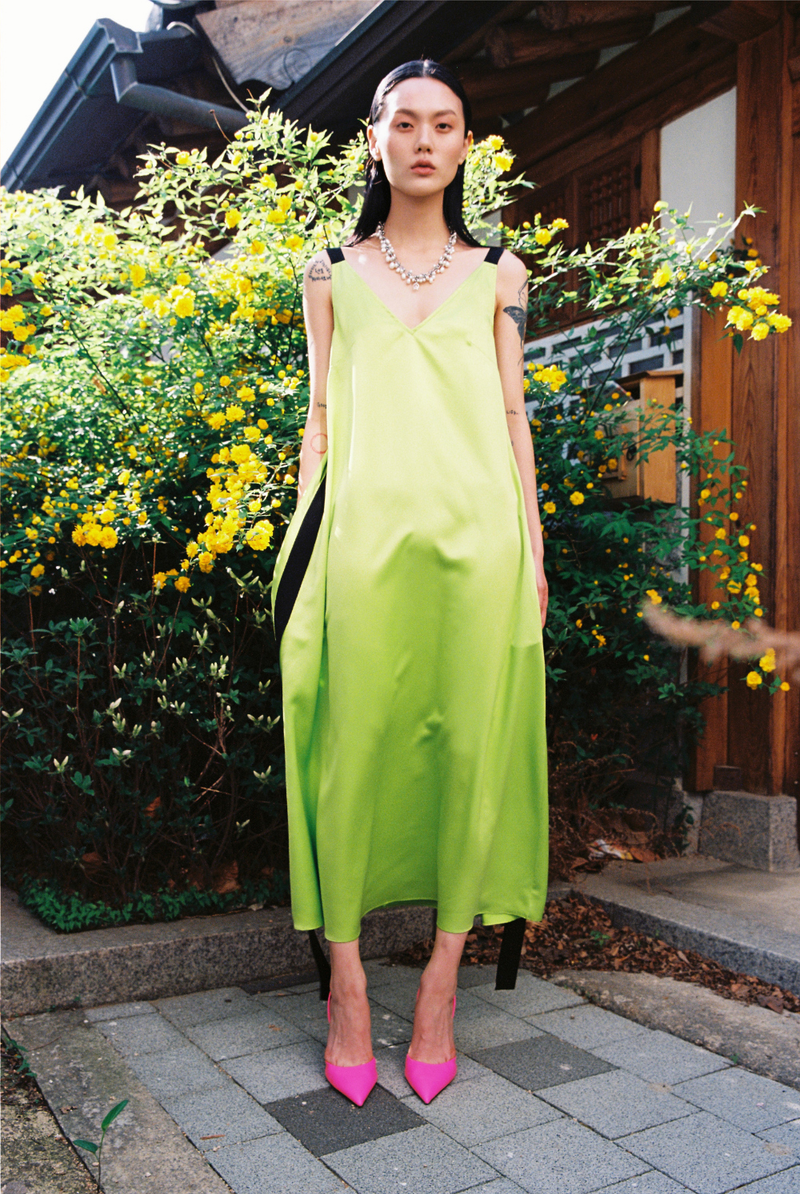 Ribbon Long Dress