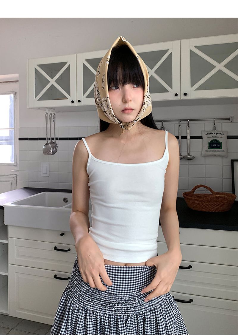 SMOKE BANDING CHECK SKIRT (2C)