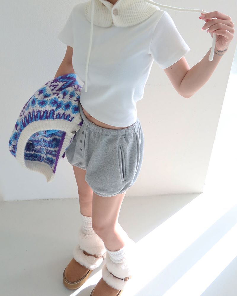 Napping thick balloon shorts