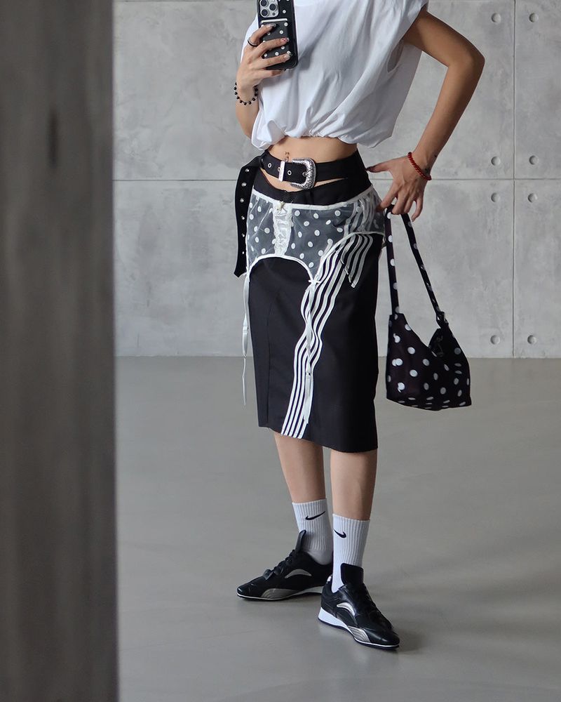 Stretto Slim Fit Wedge Sneakers