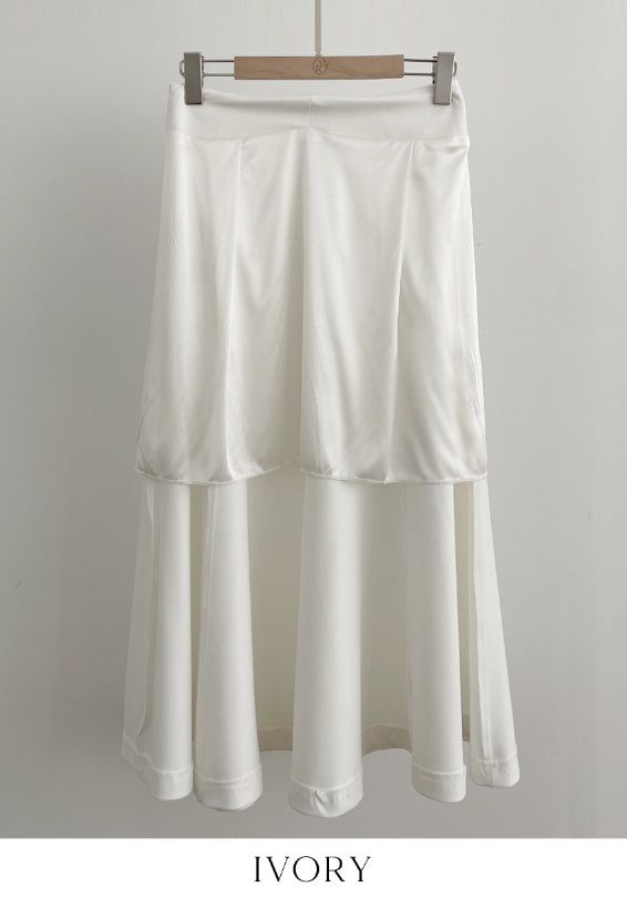 Elina Span Flare Long Skirt