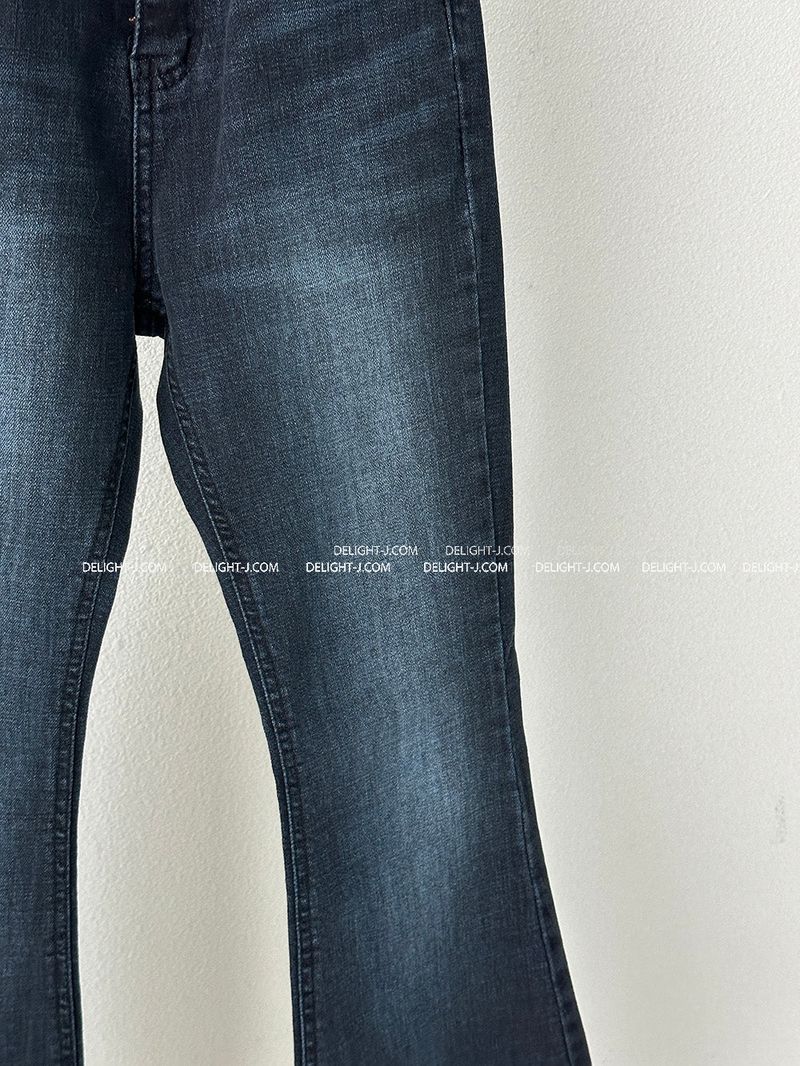 blue dark blue bootcut jeans