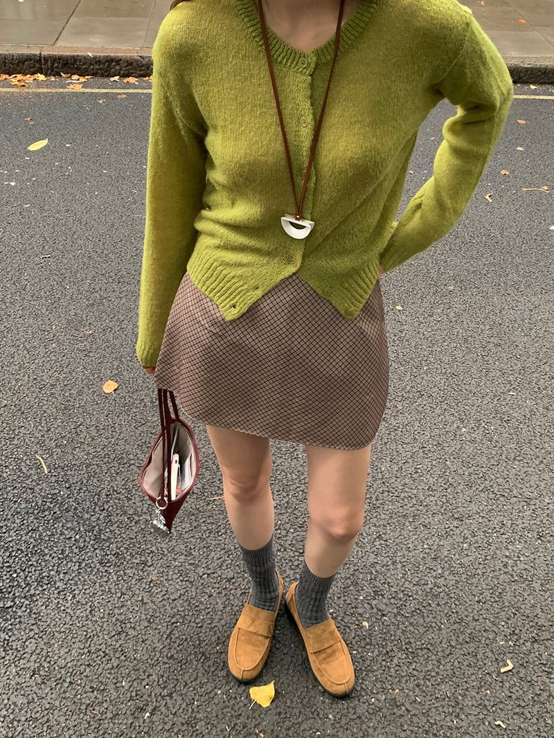[MADE] Bellis checkered mini skirt