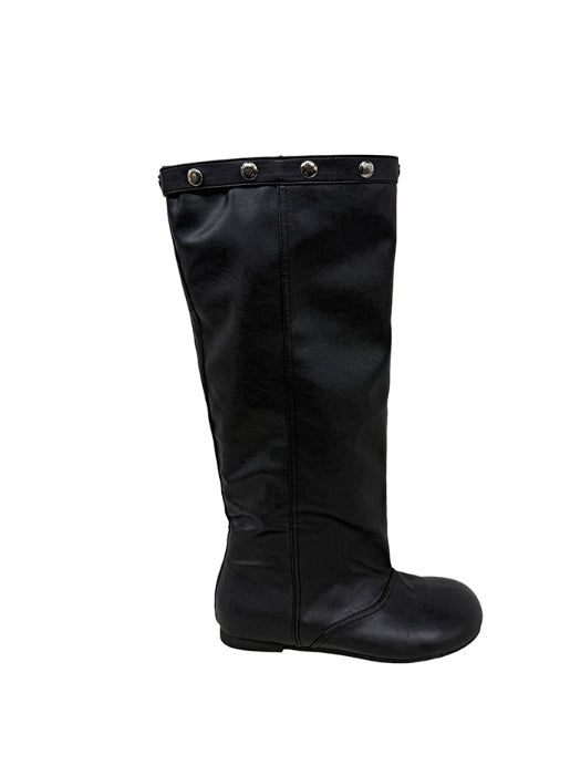 Snap Buckle Slouch Boots