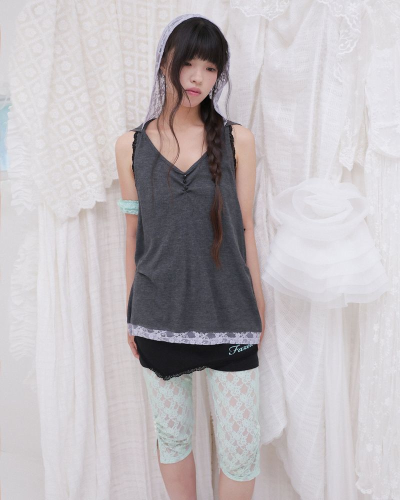 APRON MICRO PANTS / BLACK