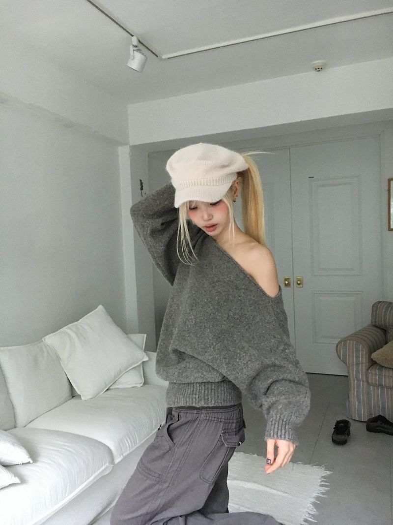 Cozy Off-Shoulder Knit