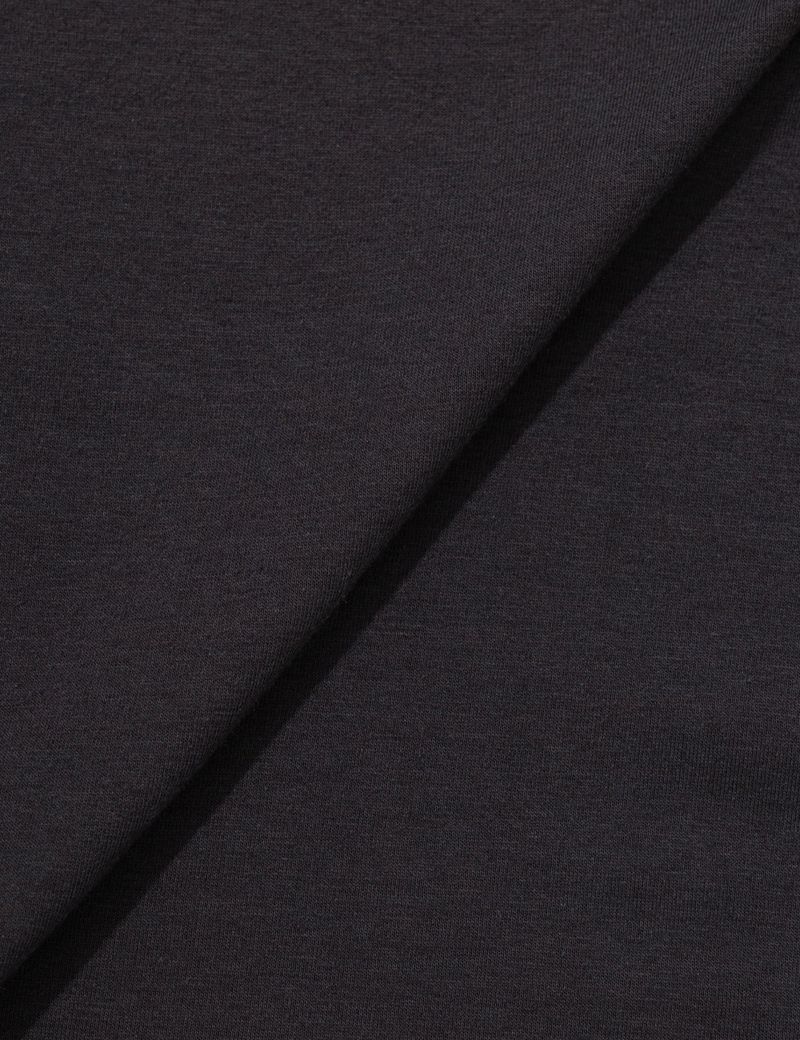 BUTTON CONTRAST OFF-SHOULDER(CHARCOAL)