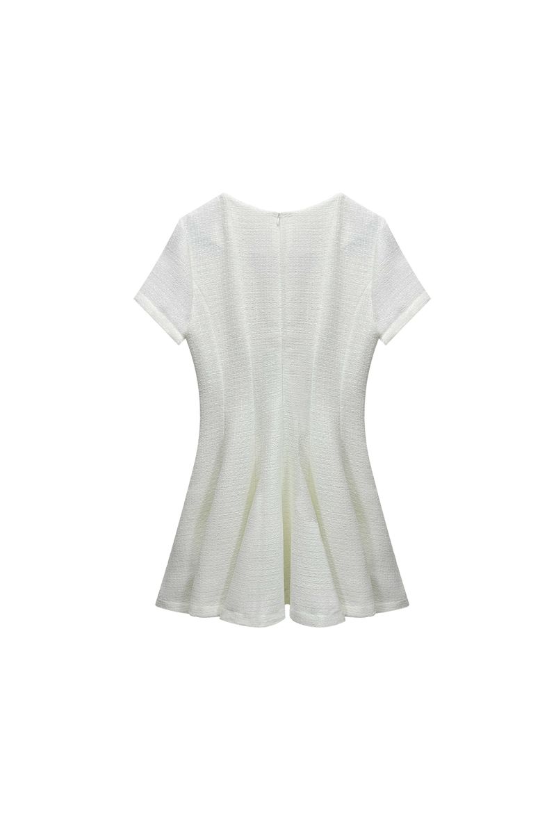 LANI TWEED DRESS / WHITE