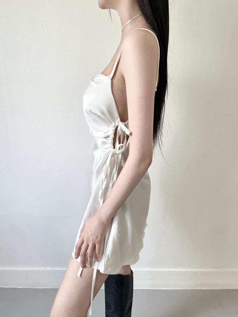 896. Hole satin mini ops (3color)