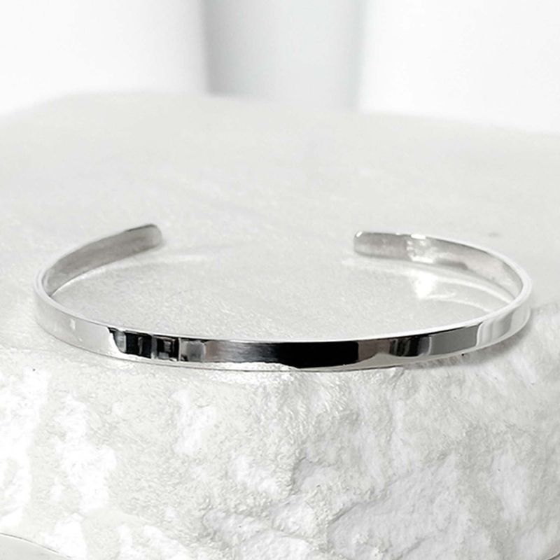 SV925-3.5mm SIMPLE none logo bangle_silver