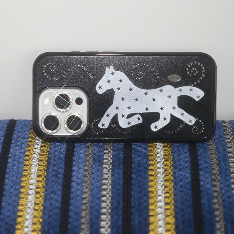 [MADE] starry pony case (black)