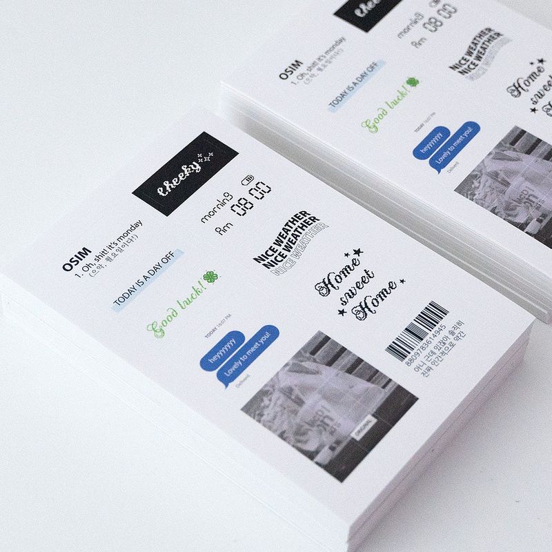 Our text 08 sticker (3sheet)