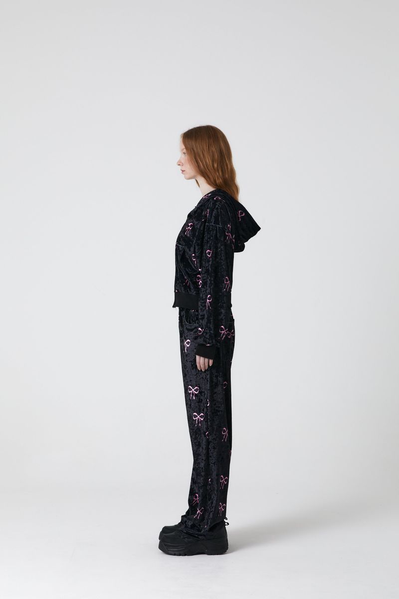 RIBBON VELVET PANTS