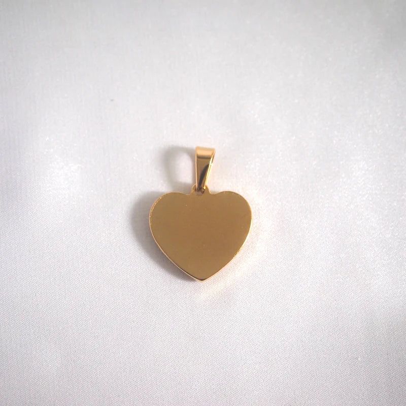 Rose in Heart Pendant