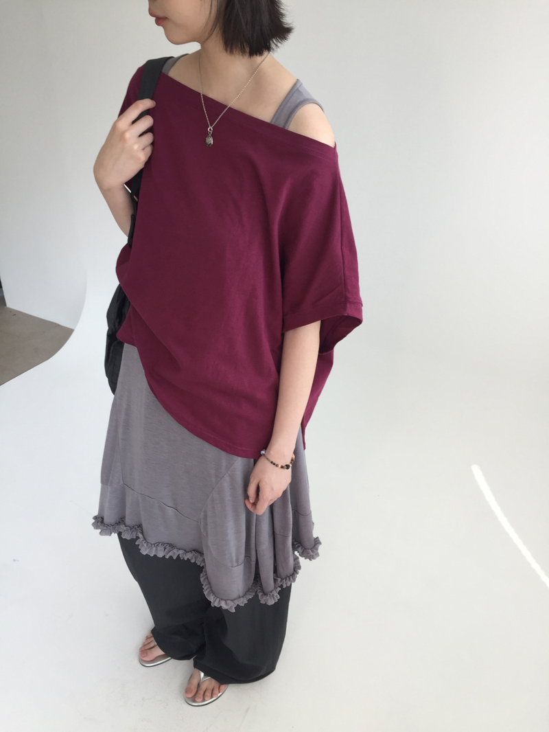 Fog off-shoulder t-shirt (4color)