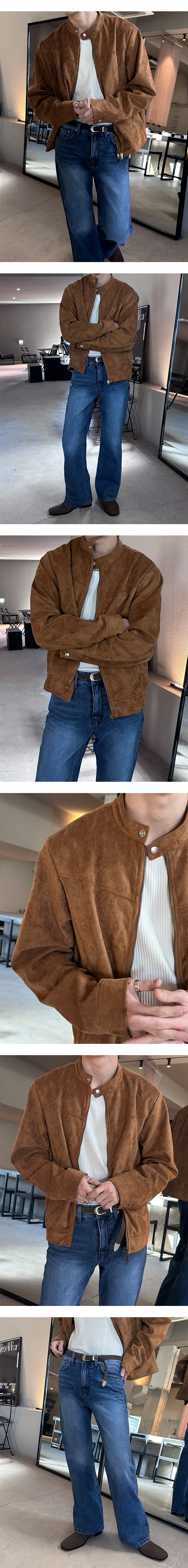 [S/F] Suede biker 2way jacket(3color)