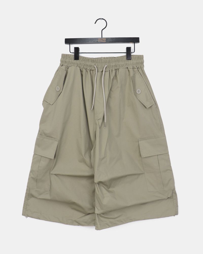 Neyo two-way string cargo Bermuda pants
