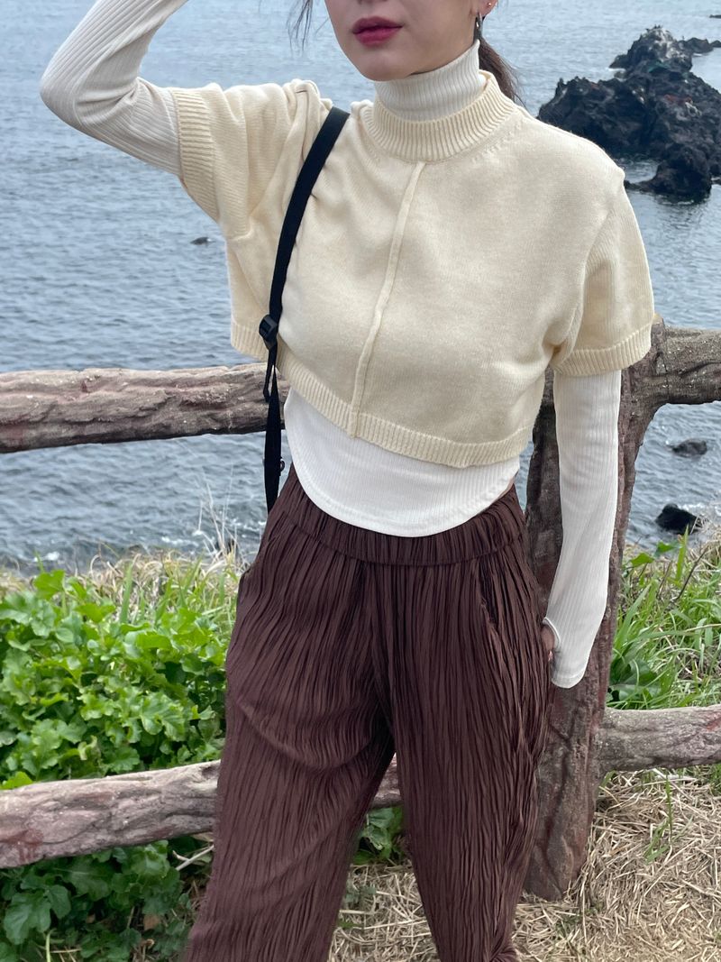 Arco iris（アルコイリス）の「Fiona corp knit（Tops）」