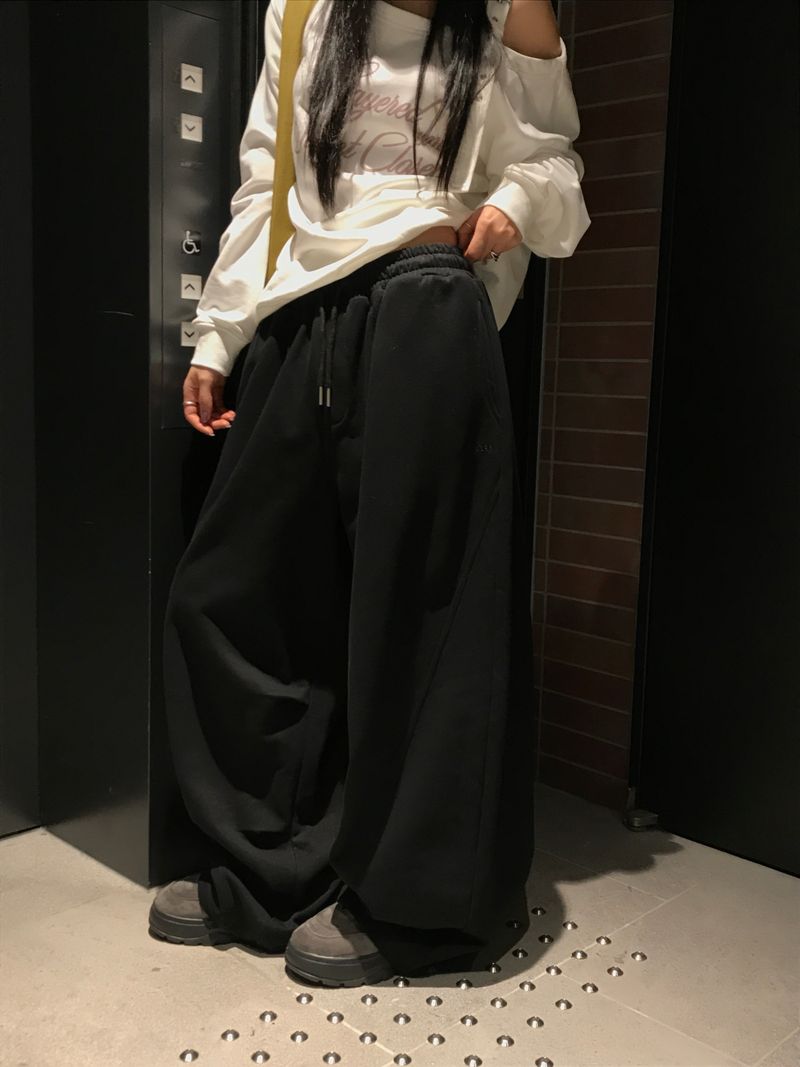 [ORIGINAL] Fib Pintuck Wide Training Two-Way Pants