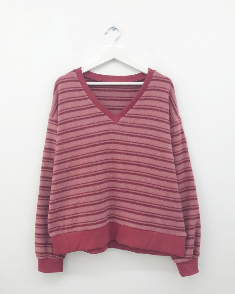 Bach Stripe V Sweatshirt (3color)