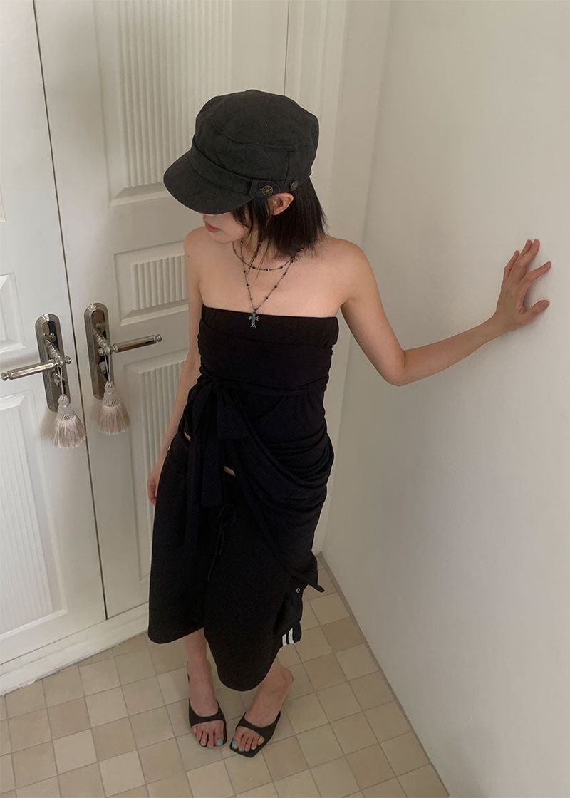 MULTI STRAP SKIRT (3color)