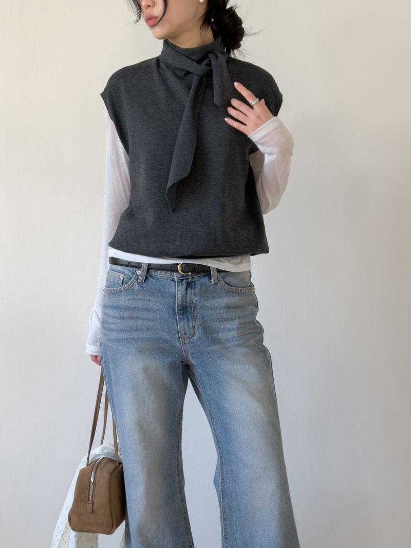 Ross Brush Semi-bootcut Denim Pants