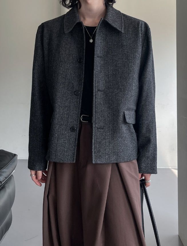 Lemad herringbone wool jacket