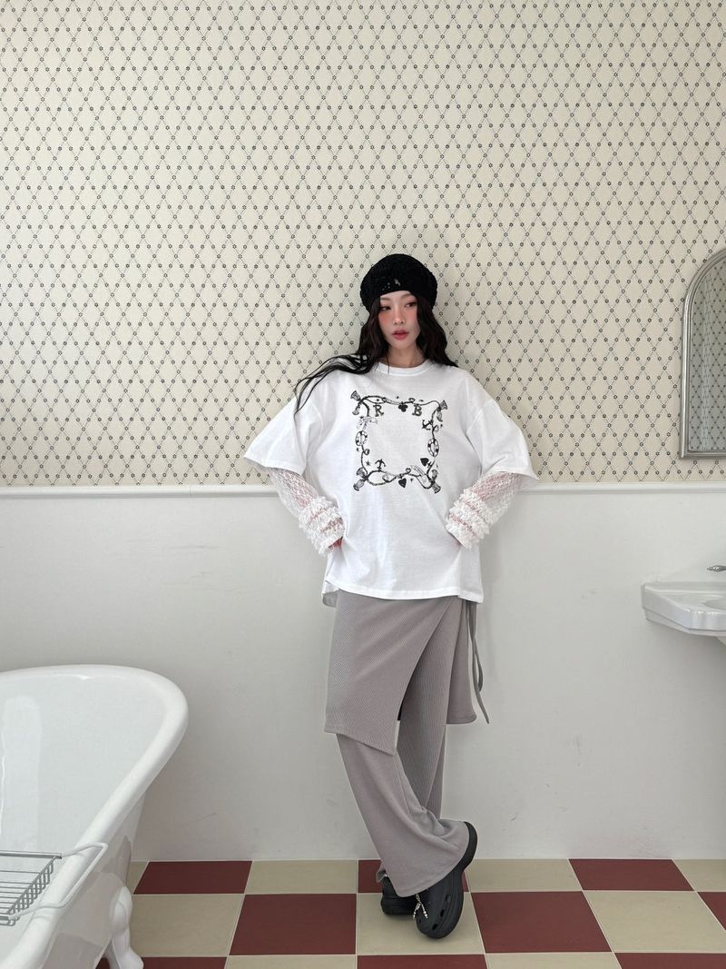 BELLE Lace Layered T-shirt