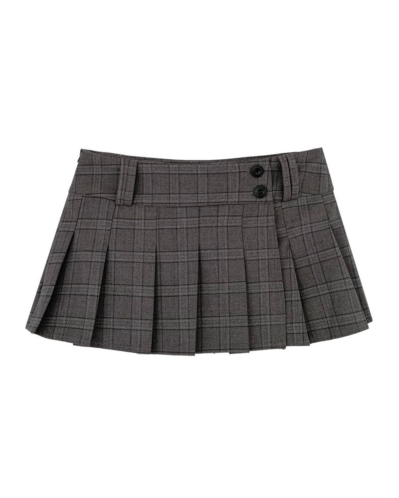 ブリジャートンディープチェックプリーツSK