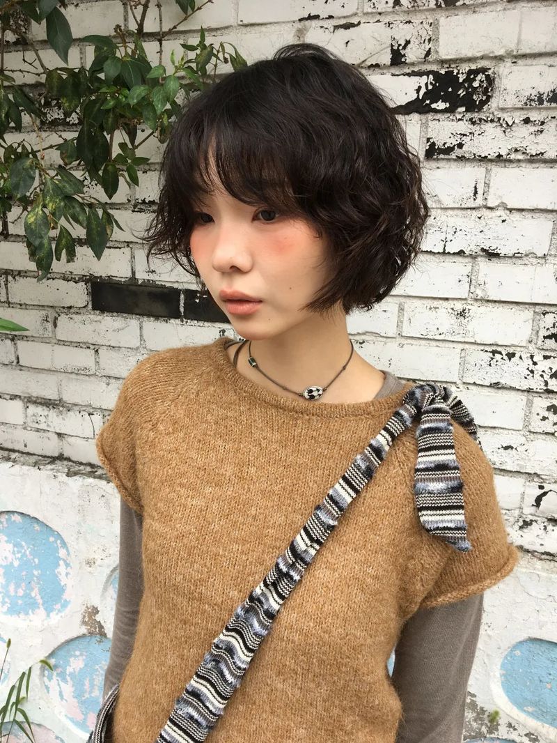Yorin button half knit (3color)