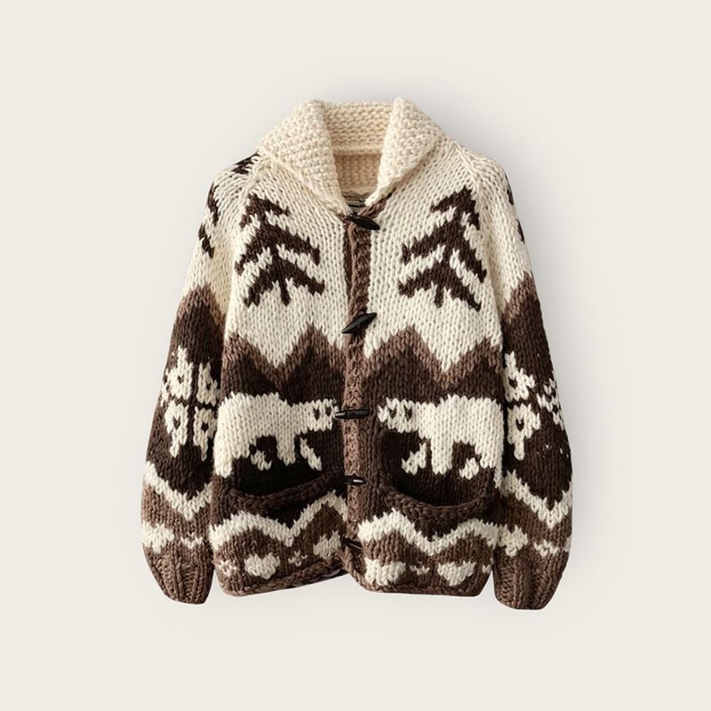 [Handmade] Nordic Toggle Knit Cardigan