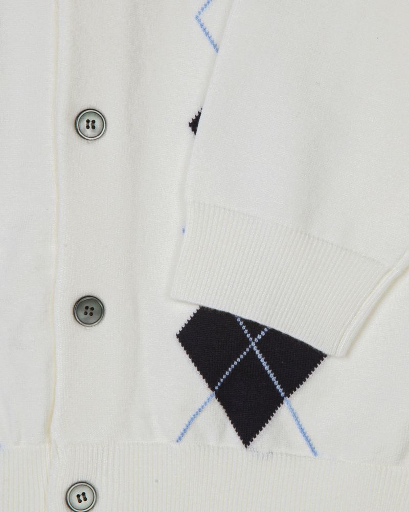 Thebel Argyle Knit Cardigan