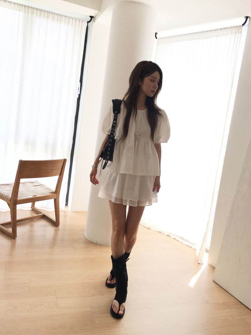 Asa flare mini skirt
