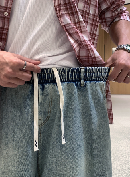 Akid Denim Carpenter Bermuda Banding Pants