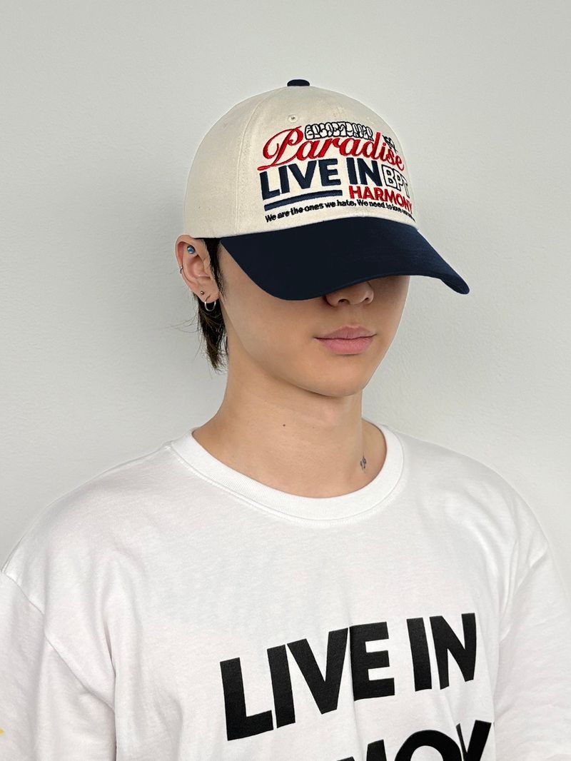 LIVE IN HARMONY CAP NAVY