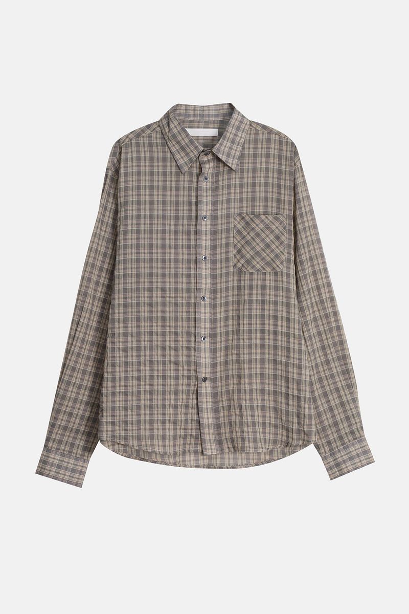 Mar over check shirt