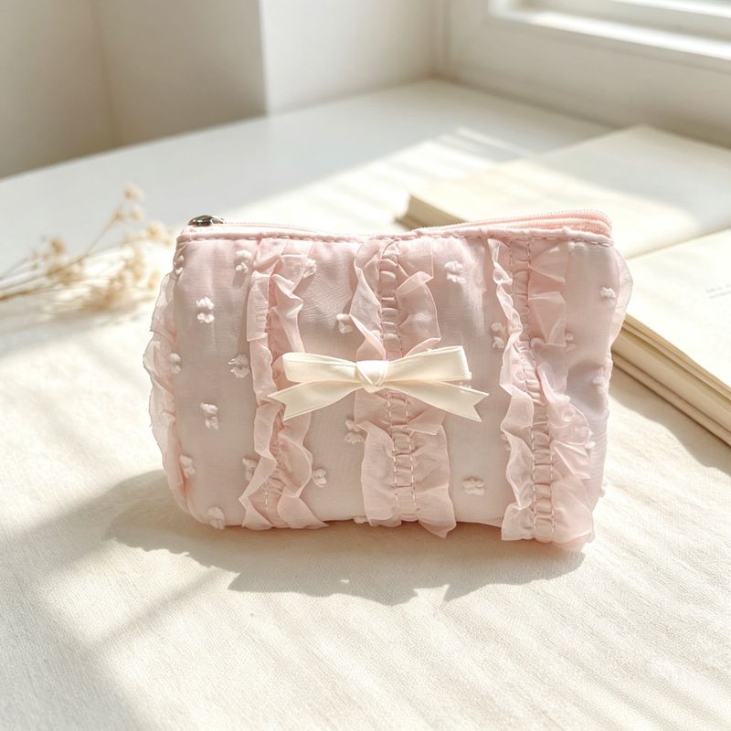 1+2 Lace Ribbon Mini Coin Pouch