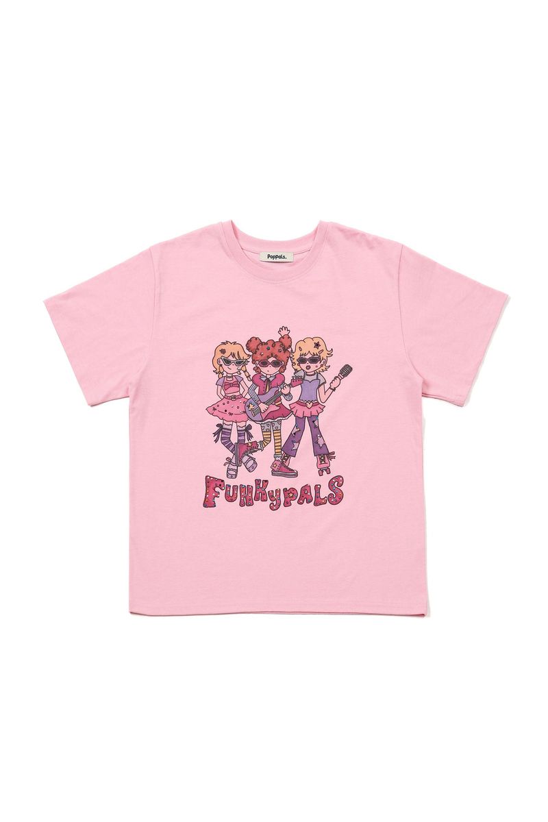 POPPALS（ポップパルズ）の「Funky Pals T-shirt [Pink]（Tops）」