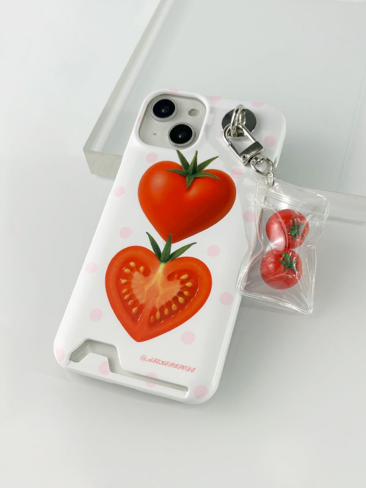 Heart Tomato Card Hard Case