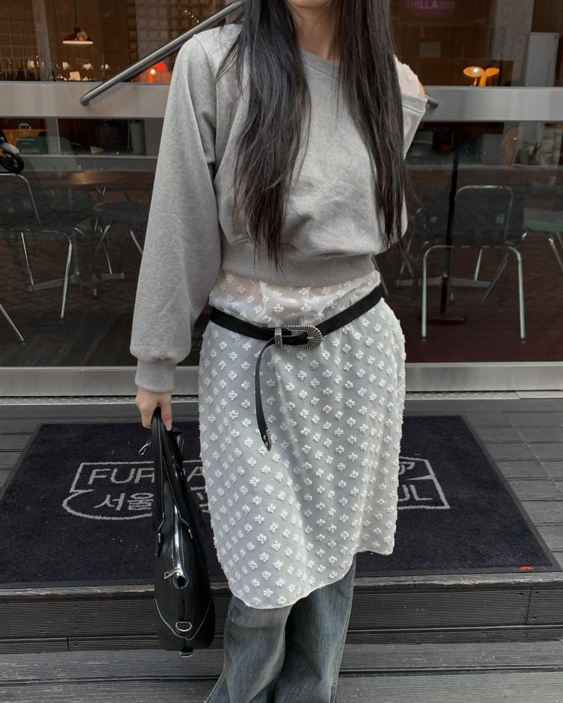 Off shoulder crop mtm