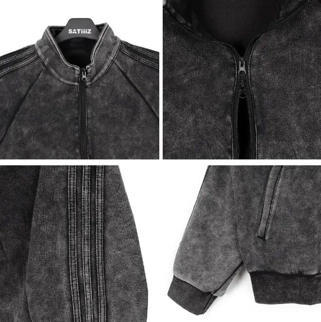 Lupe Track Pigment Zip-Up