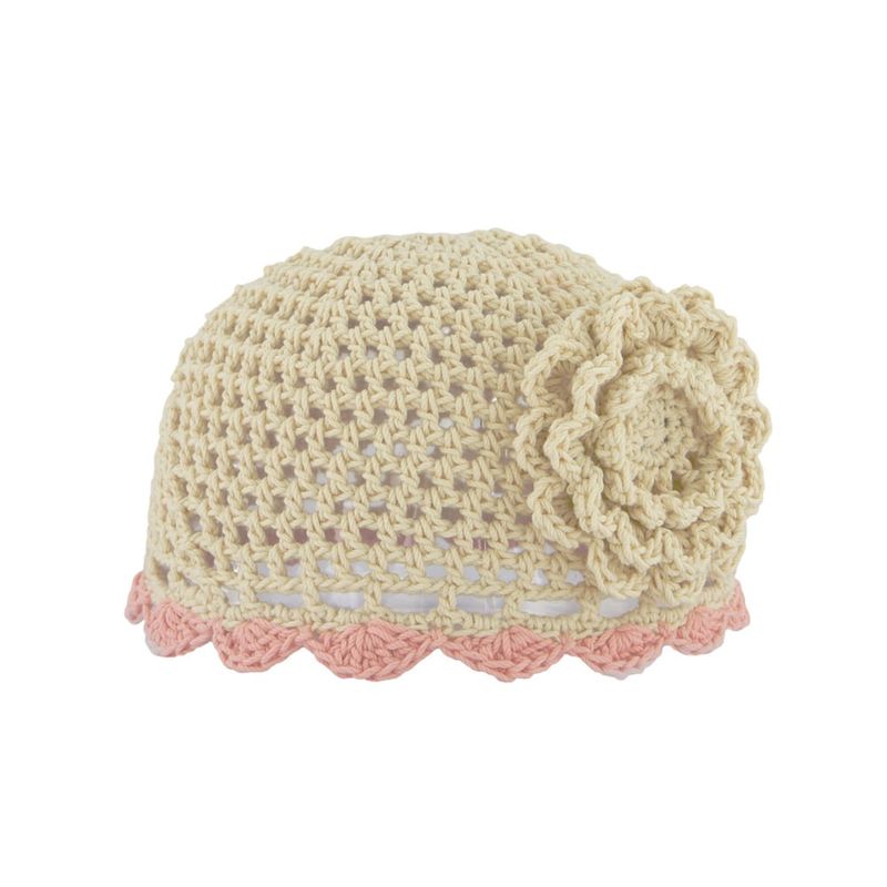 DOYOUBI DIMANCHE（ドヨウビ ディマンシュ）の「【MADE】Doyoubi Dimanche PeppoBBeBBo ニットビーニー[Beige/Pink]（帽子）」