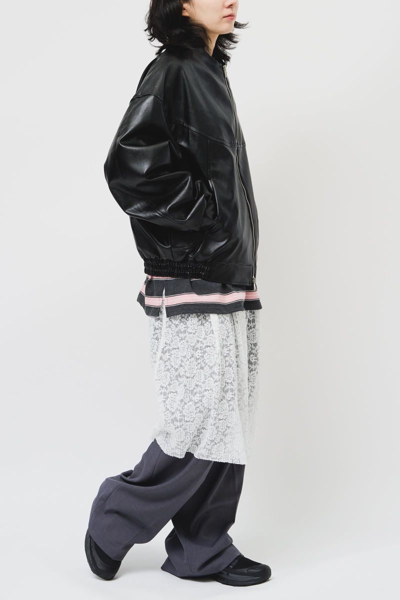 El Collarless Leather Jacket