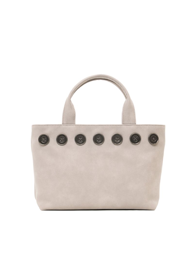 Sunday Tote Bag (button wide)(grey)