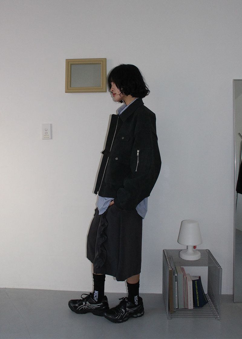 POCKET SUEDE BLOUSON