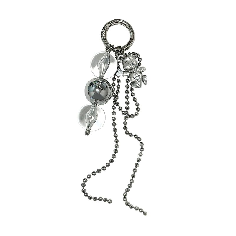 RANDOMOFF（ランダムオフ）の「Cubic metallic Bear keyring [soft silver]（Fashion Accessories）」