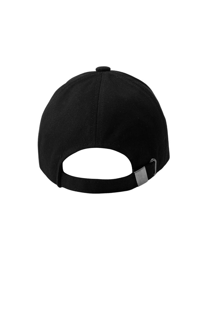 signature logo embroidered ball cap (black)