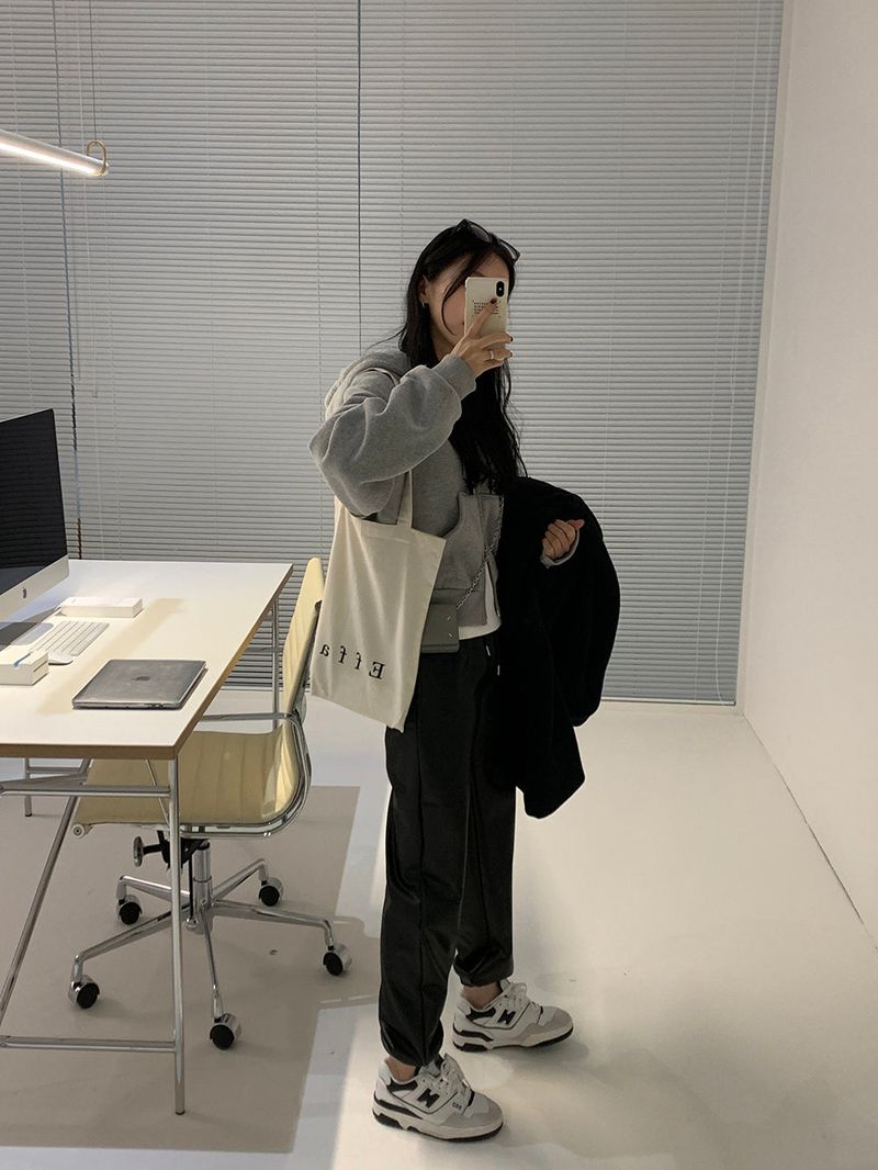 [MADE] Stern hip crop two-way hood zip-up -basic